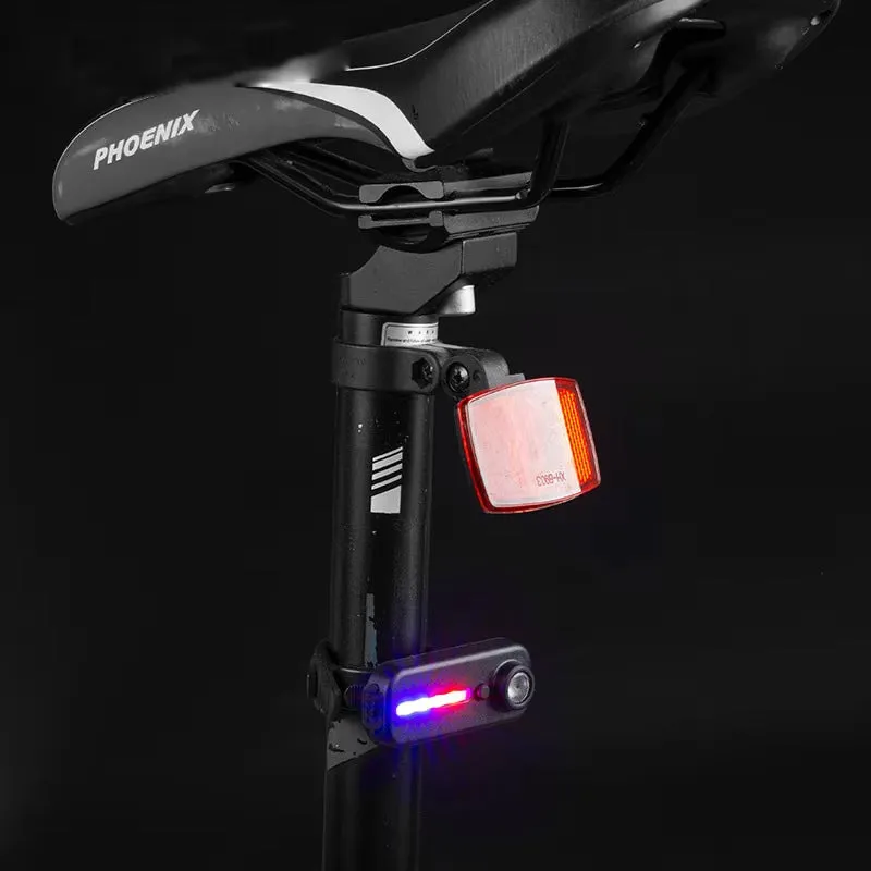 1/2Pcs Mini Thin Flashlight Tactical Police Shoulder Light USB Type-C Rechargeable Bicycle Taillight Helmet Lamp Keychain Light