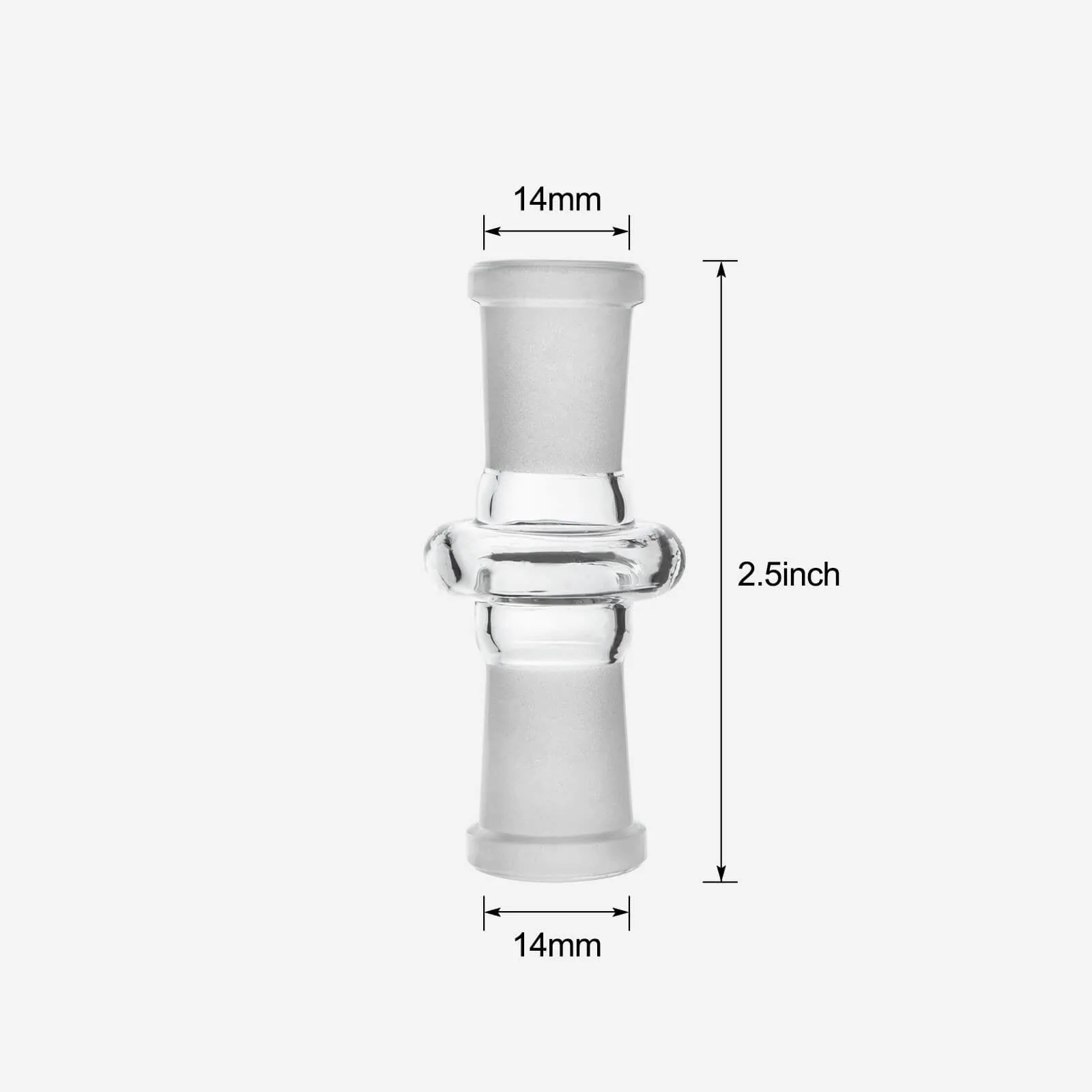 14mm Female to 14mm Female Glass Adapter