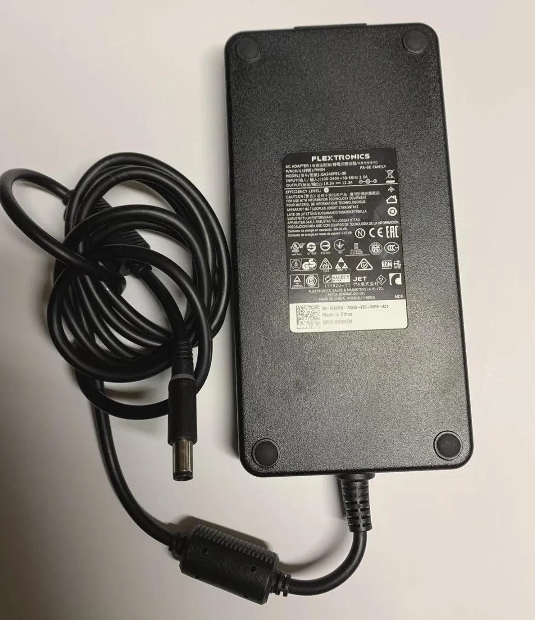 19.5 V 12.3a Computer Flextronics 240W AC Charging Adapter GA240PE1-00