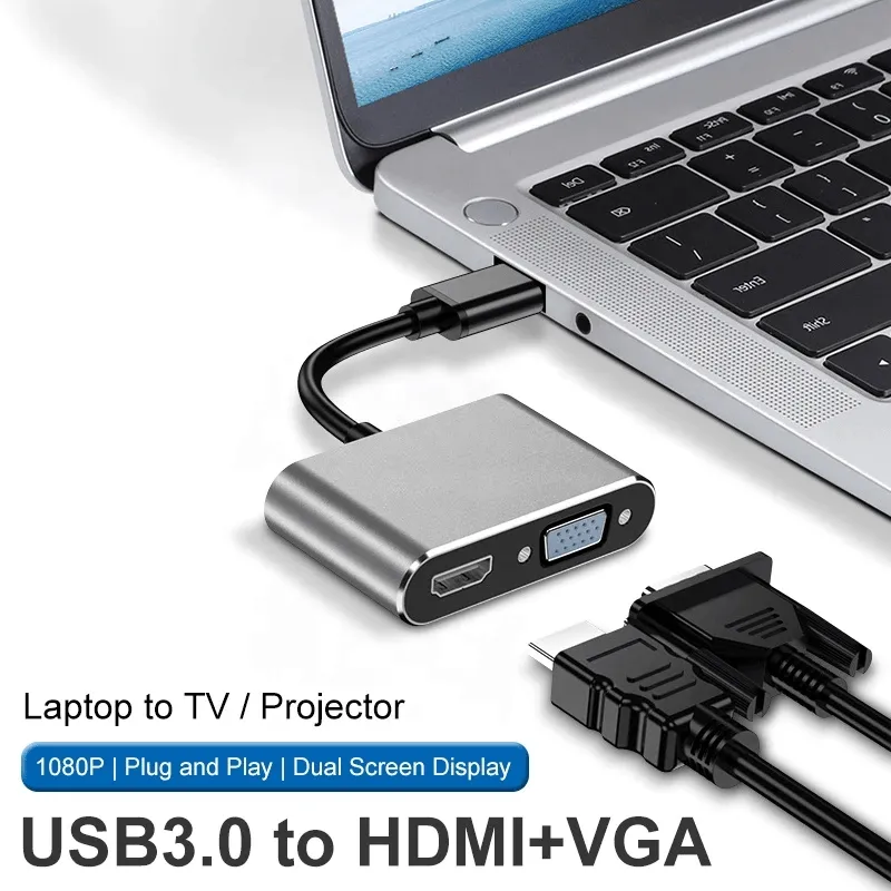 2 In 1 VGA And HDMI Adapter- OT-5201B