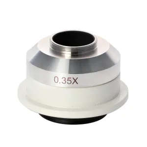 AmScope 0.35X Magnification C-mount Photo Port Adapter for Nikon Microscopes