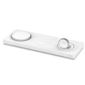 BELKIN BoostCharge Pro 15W 3-in-1 Wireless Charging Pad - White