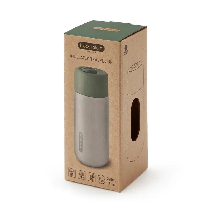 Black & Blum Insulated Travel Mug Stainless Steel Slate 340ml