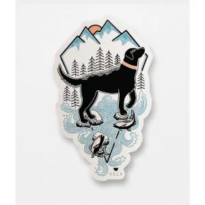 Black Lab Vinyl Sticker