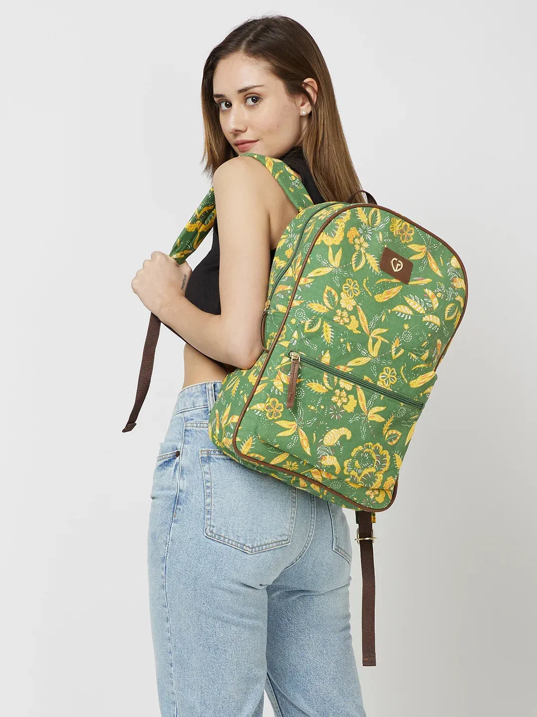 Caprese Hazel Laptop Backpack Large Olive