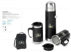 Cardinal Double-Wall Flask & Mug Set - 500ml