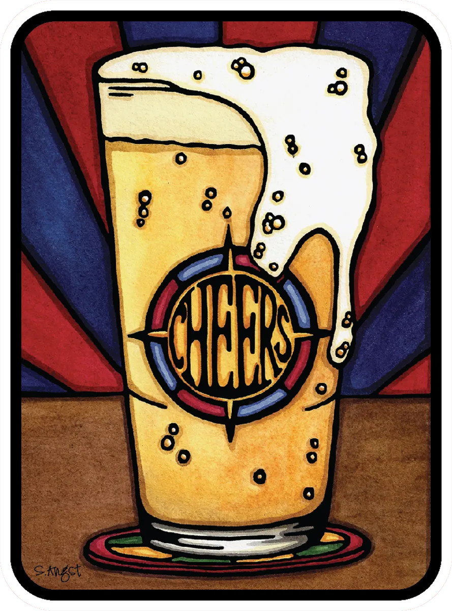 Cheers Beer Sticker