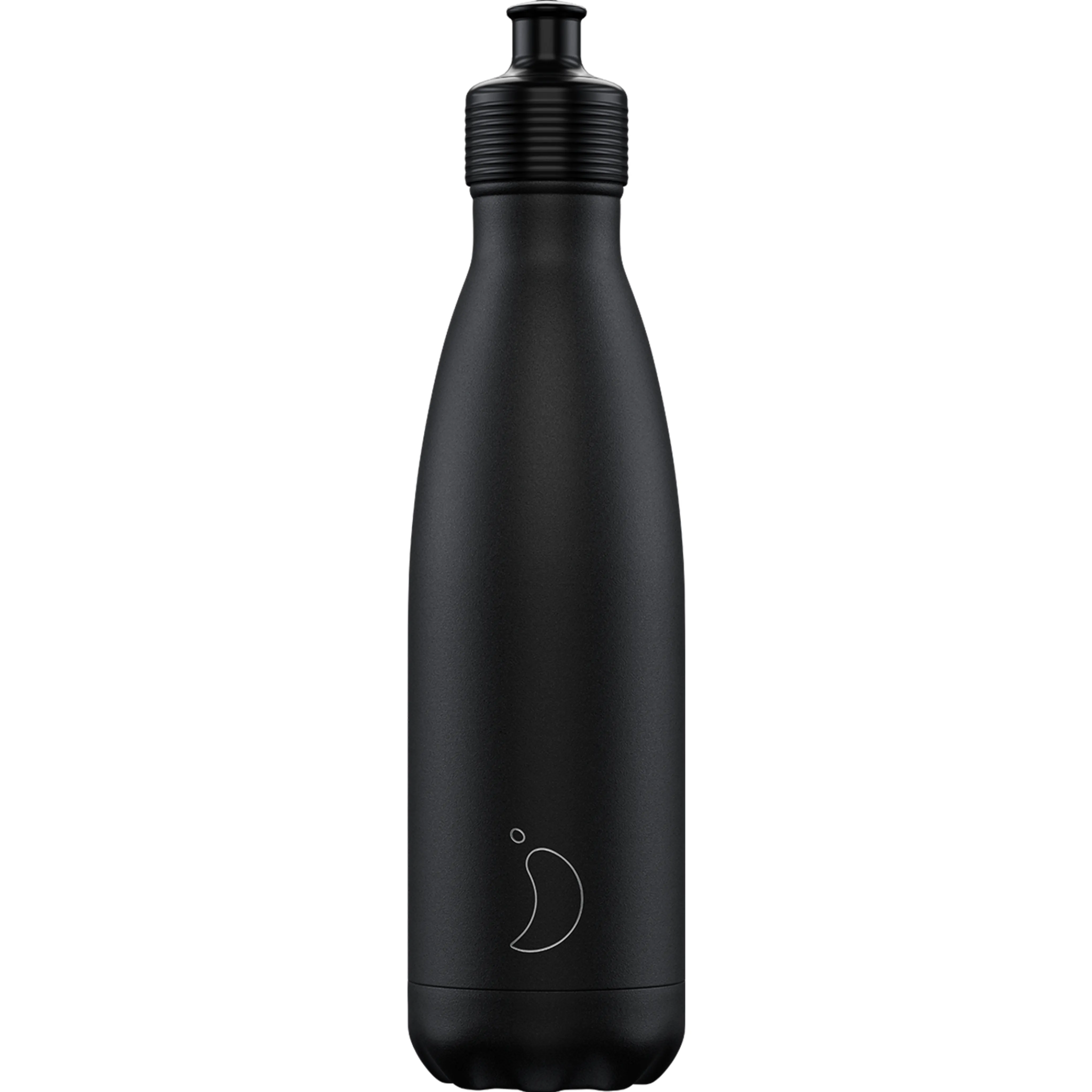 Chilly's 500ml Sports Bottle Monochrome black