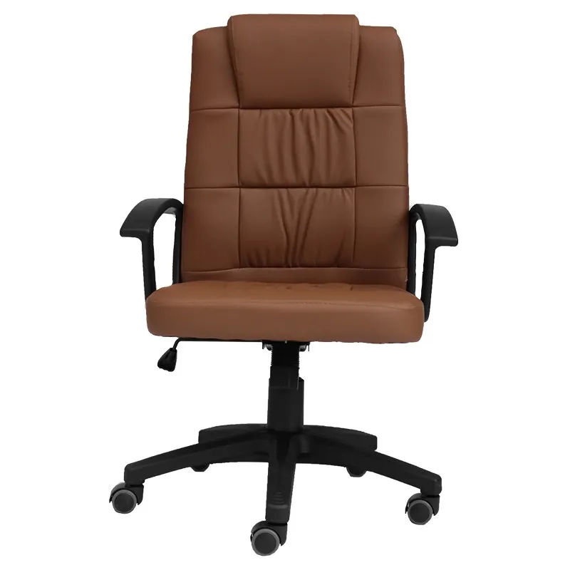 Comfortable And Durable Pu Leather Tilt And Swivel Office Chair 520L Brown