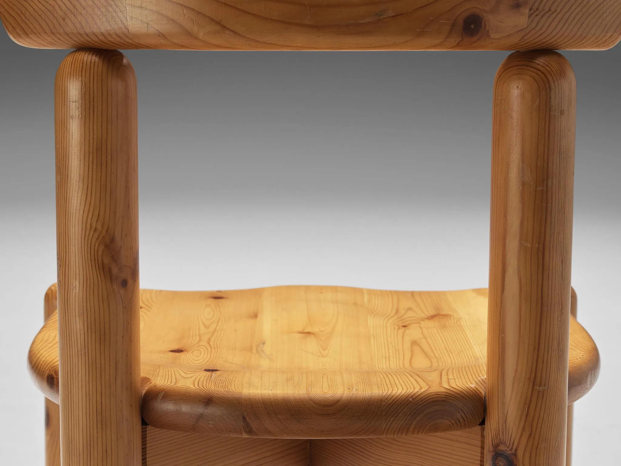 Danish Set of Six Dining Chairs in Pine