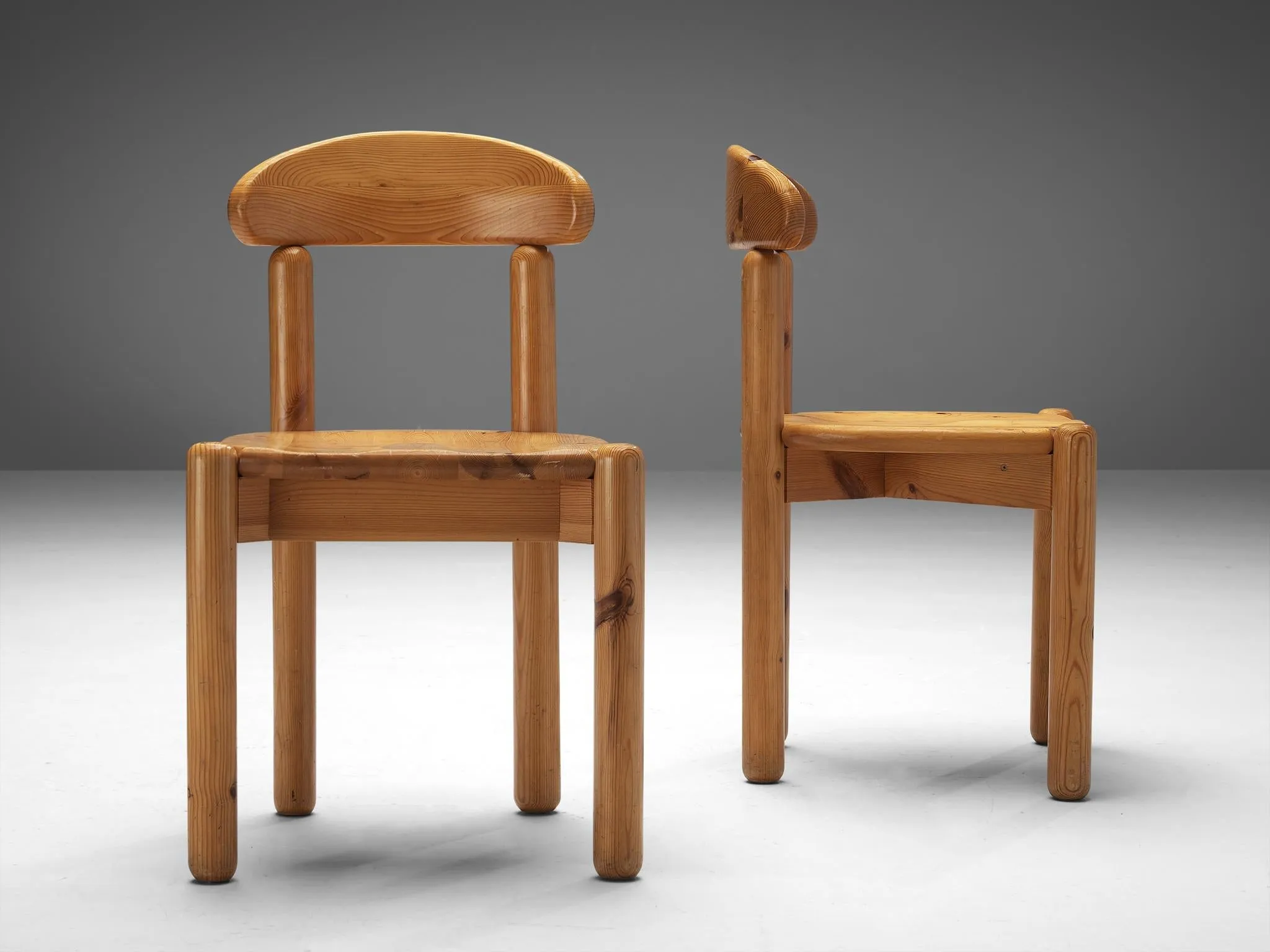 Danish Set of Six Dining Chairs in Pine