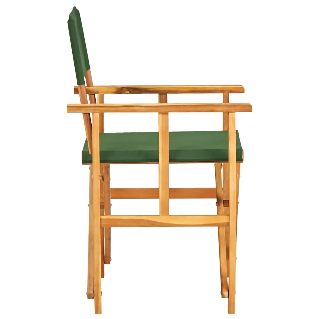 Director's Chair Foldable Camping Chair for Outdoor Solid Wood Acacia