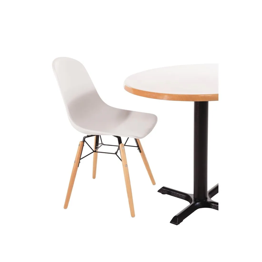 DM840 Bolero Arlo Side Chair White (Pack 2)