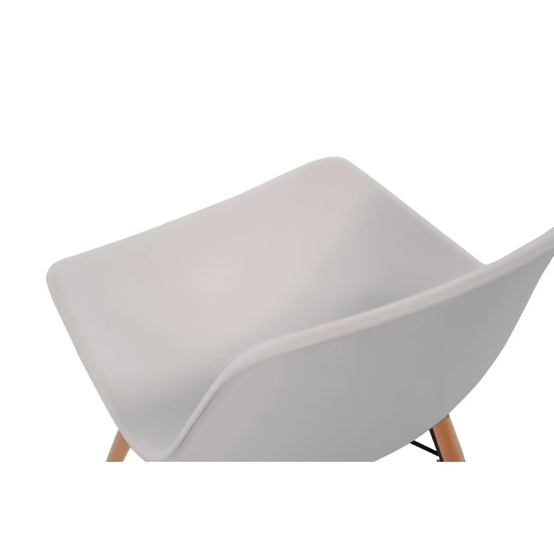 DM840 Bolero Arlo Side Chair White (Pack 2)