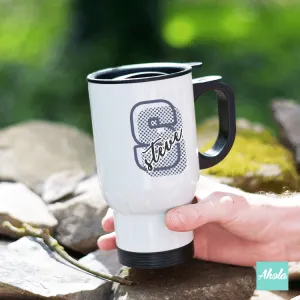 【Dotted Initial】Stainless Steel Travel Tumbler 點點字母不鏽鋼保溫杯