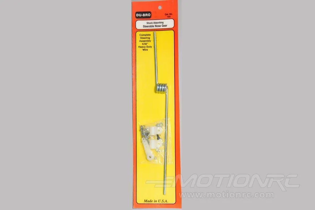 Du-Bro 4mm / 0.15" Shock Absorbing Steerable Nose Gear (Straight)