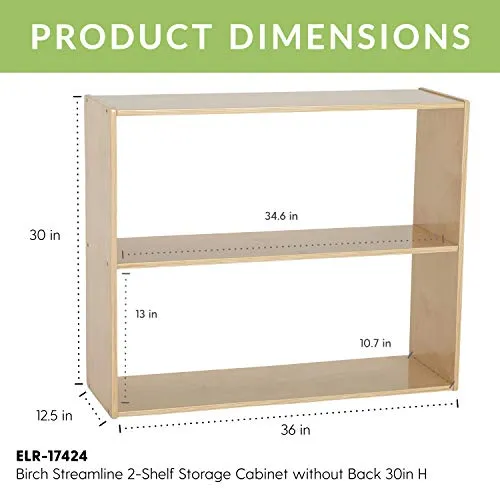 ECR4Kids Birch Streamline Storage Cabinet