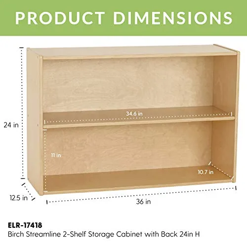 ECR4Kids Birch Streamline Storage Cabinet