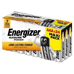 Energizer AAA Alkaline Batteries Long Lasting Power Pack of 24 (Family Pack)