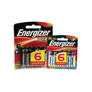 Energizer Max Alkaline Batteries 1.5V AAA & AA Bundle