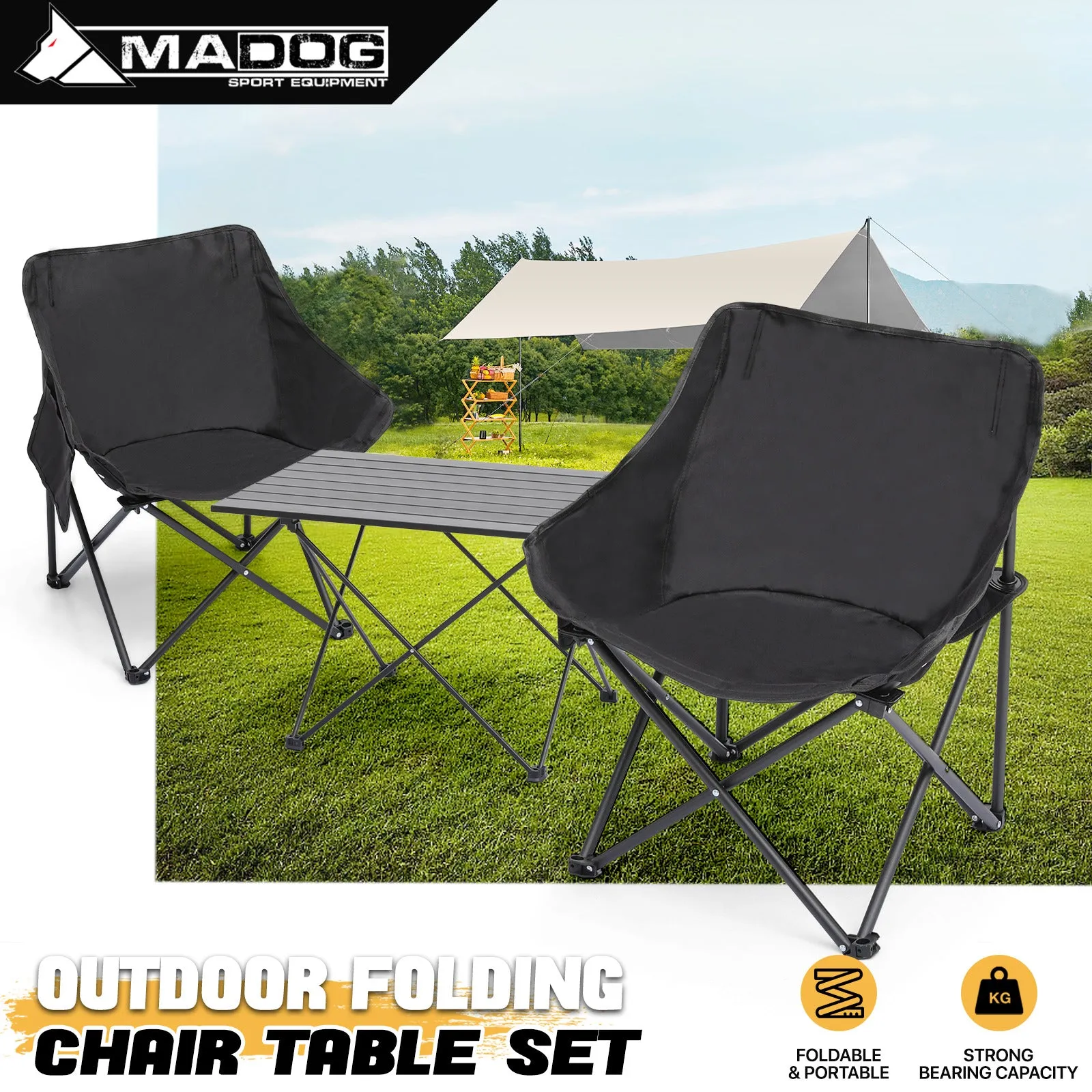 Folding Camping Table and Chair Set