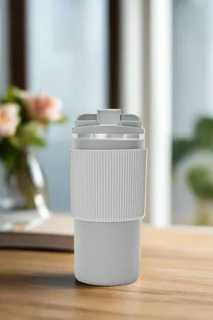 Gray Travel Mug With Lid (480ml)