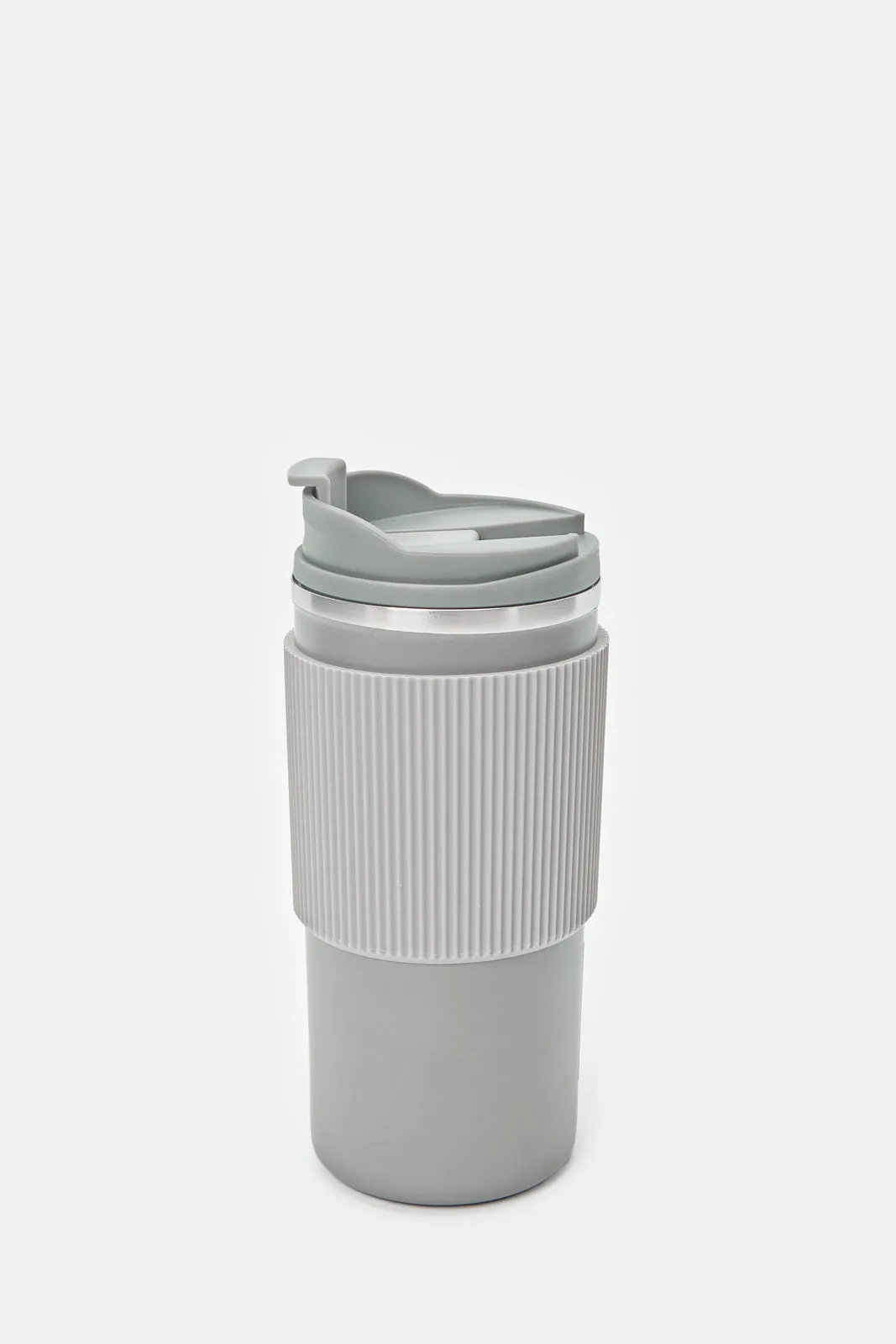 Gray Travel Mug With Lid (480ml)