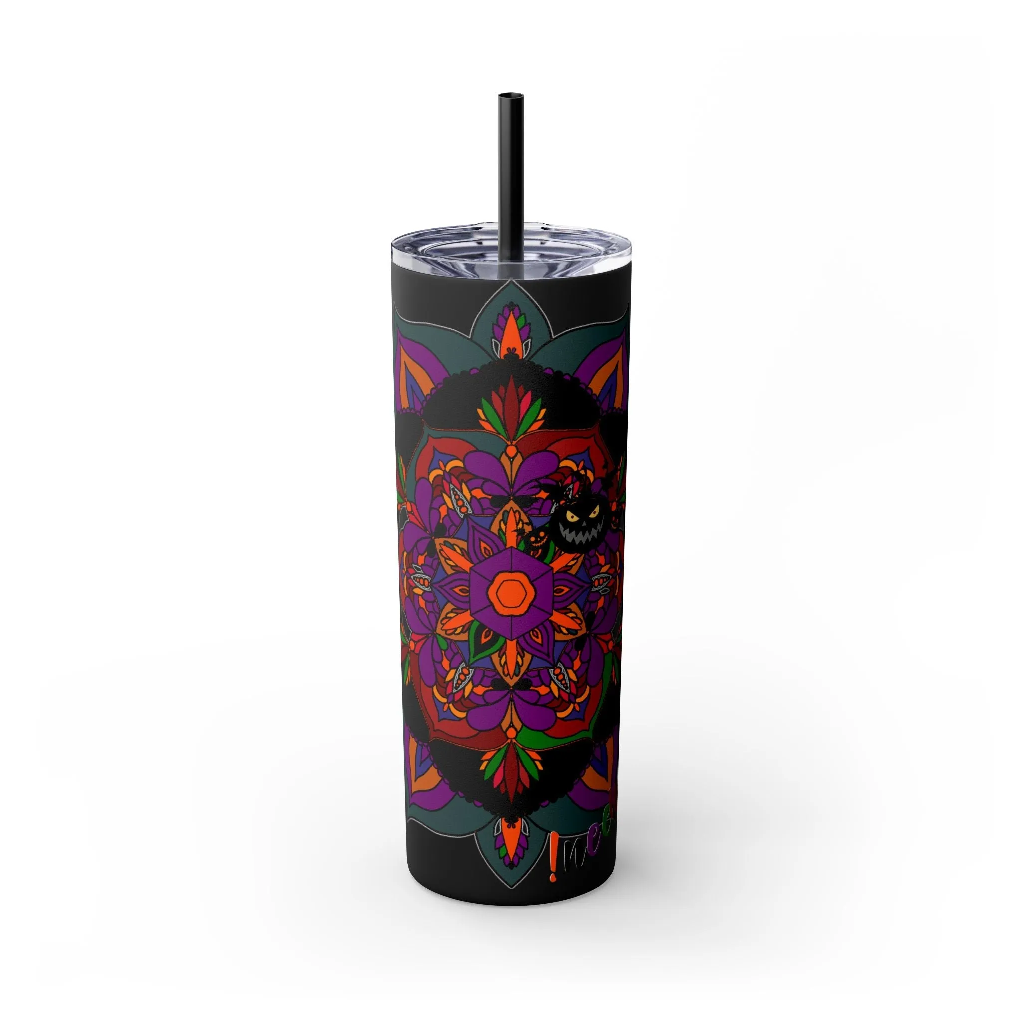 Handmade Mandala Design 20oz Skinny Tumbler - Keeps Hot/Cold