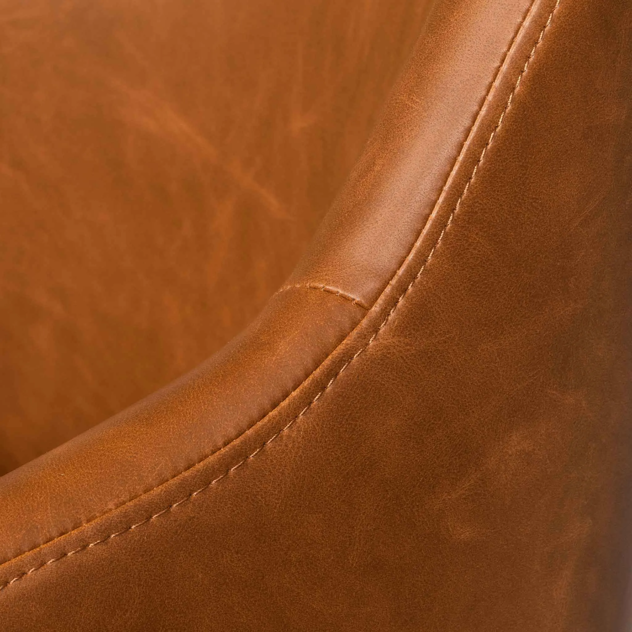 Hester Office Chair - Vintage Tan with Black Base