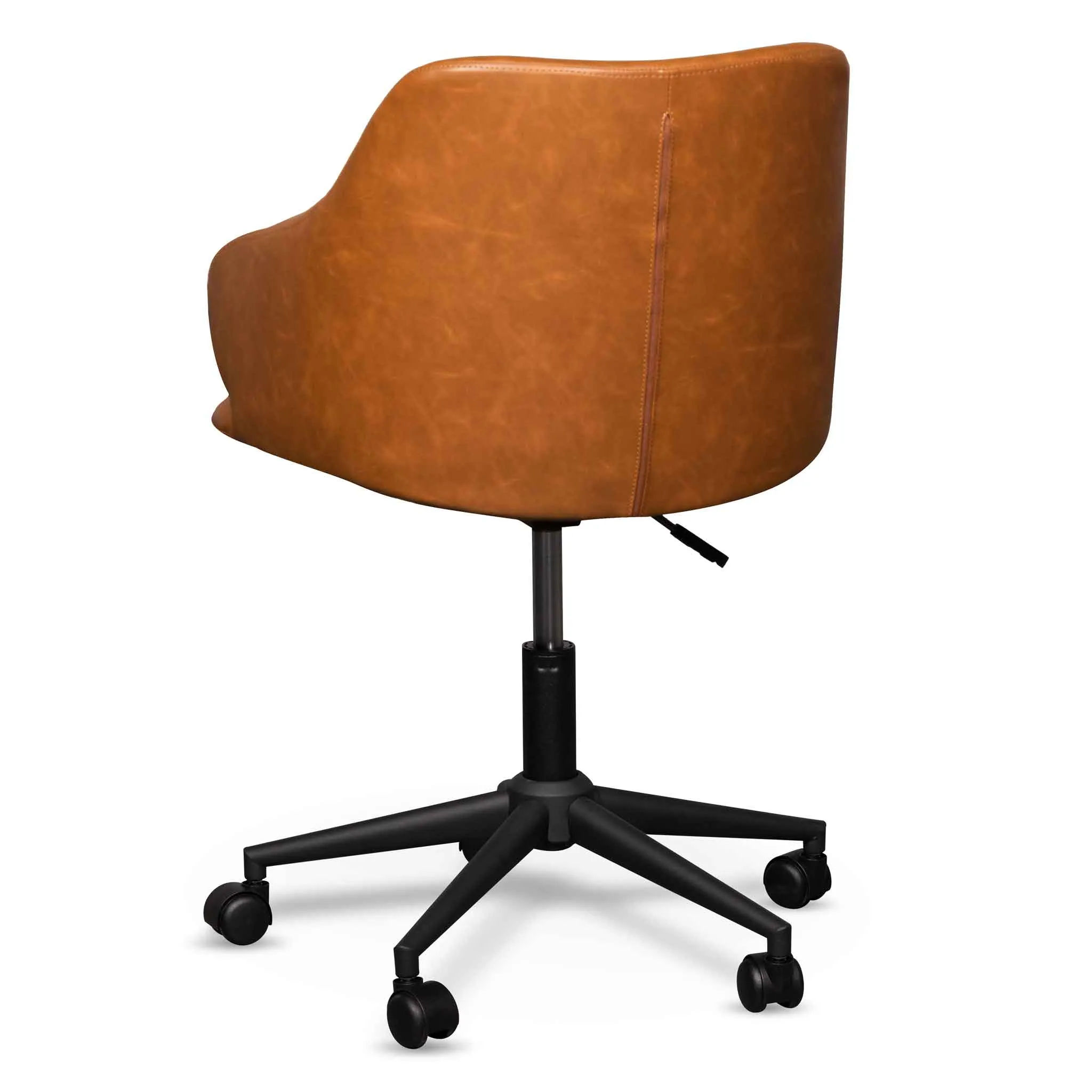 Hester Office Chair - Vintage Tan with Black Base