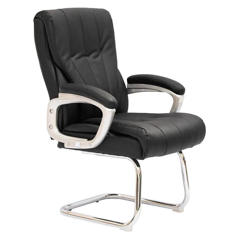 High-Back Pu Leather Office Chair 518G Black