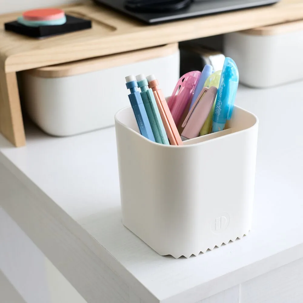 iDesign Eco Office Organization Collection Recycled Plastic in Coconut