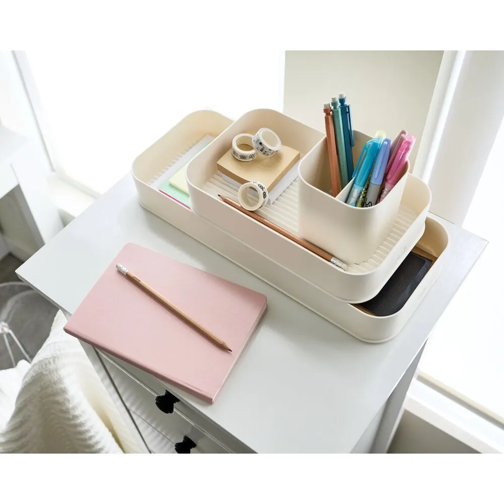 iDesign Eco Office Organization Collection Recycled Plastic in Coconut