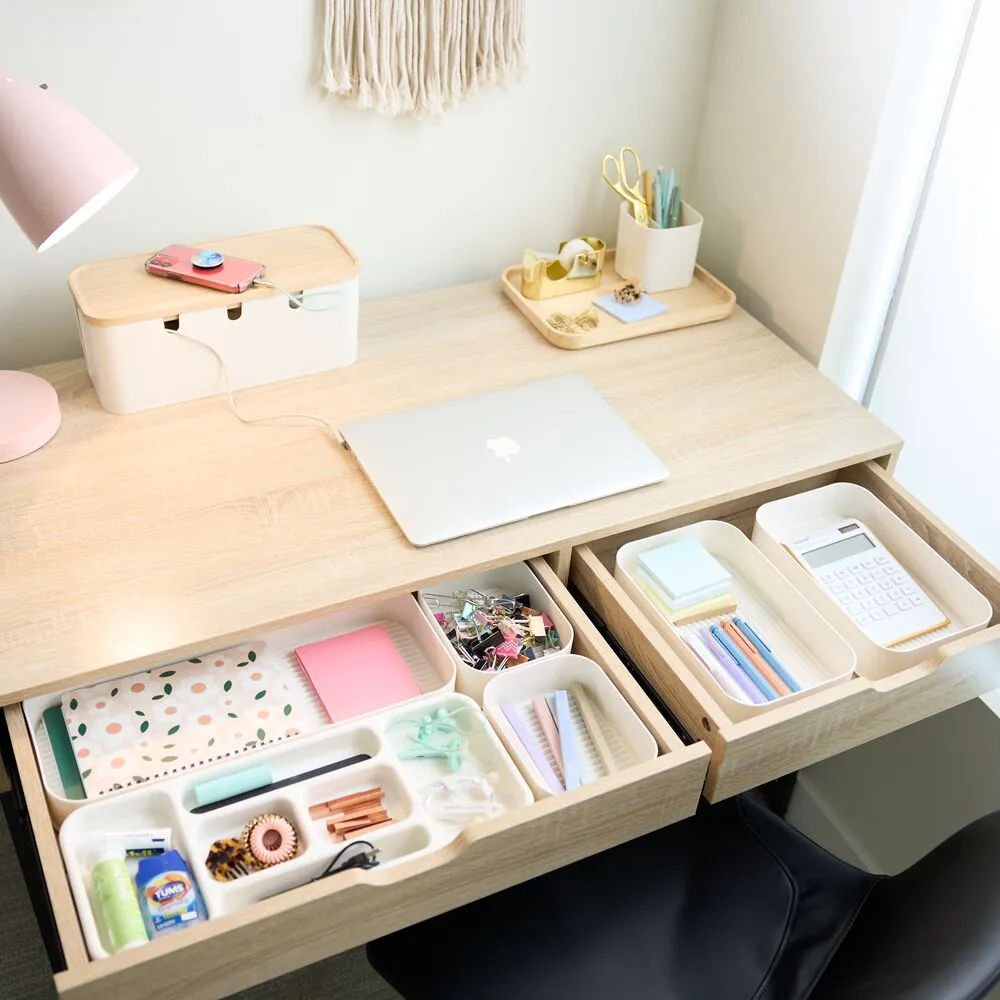 iDesign Eco Office Organization Collection Recycled Plastic in Coconut
