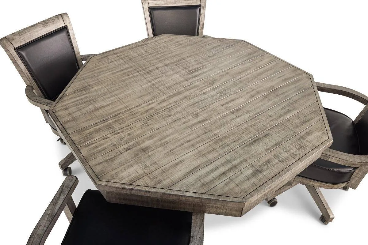 Kingston 5PC Flip Top Game Table Set - Vintage