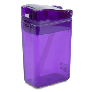 Kitchen Innovations Refillable Drink In The Box Anti-Leak BPA Free Purple 8 Oz