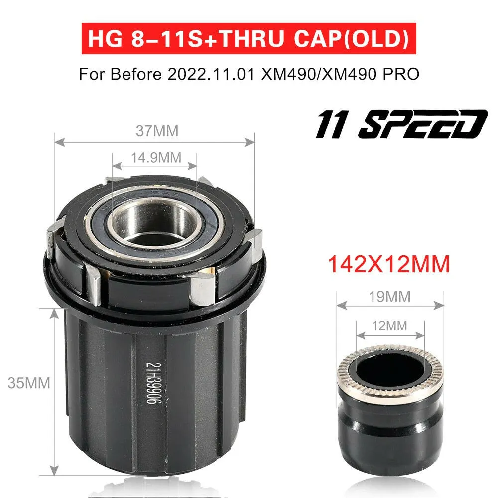 Koozer 11S 12S Freehub XM490 BM440 PRO MTB Bicycle Hubs Converters Mountain Bike End Cap Adapter 8 9 10 11Speed XD