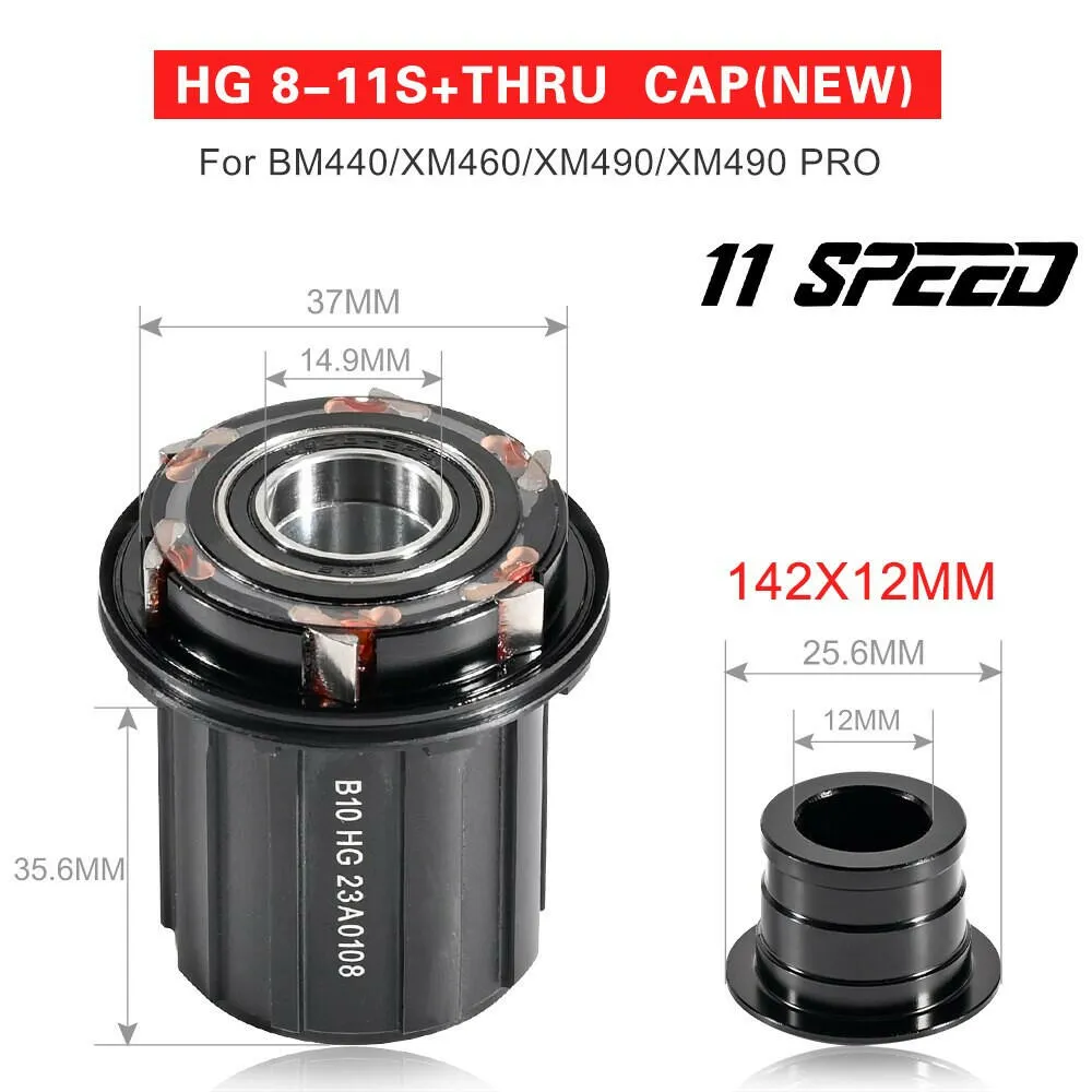 Koozer 11S 12S Freehub XM490 BM440 PRO MTB Bicycle Hubs Converters Mountain Bike End Cap Adapter 8 9 10 11Speed XD