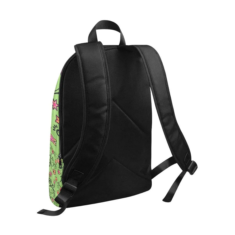 LightGreen Yellow Star Backpack for Adult