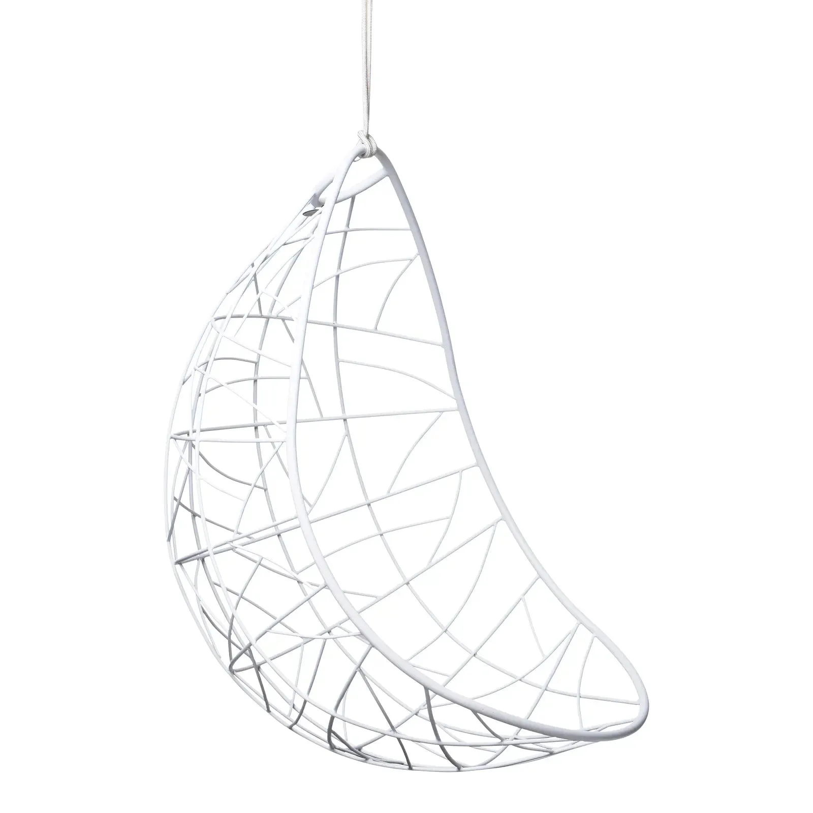 Nest Egg Hanging Swing Chair in Glossy White