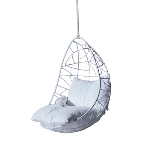 Nest Egg Hanging Swing Chair in Glossy White
