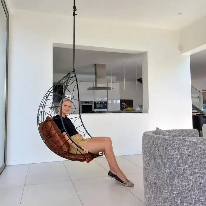 Nest Egg Hanging Swing Chair in Glossy White