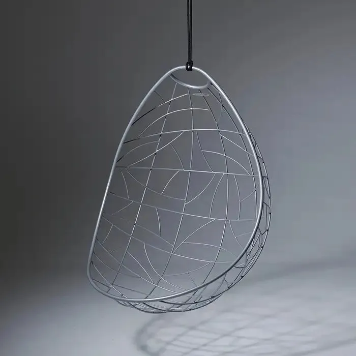 Nest Egg Hanging Swing Chair in Glossy White