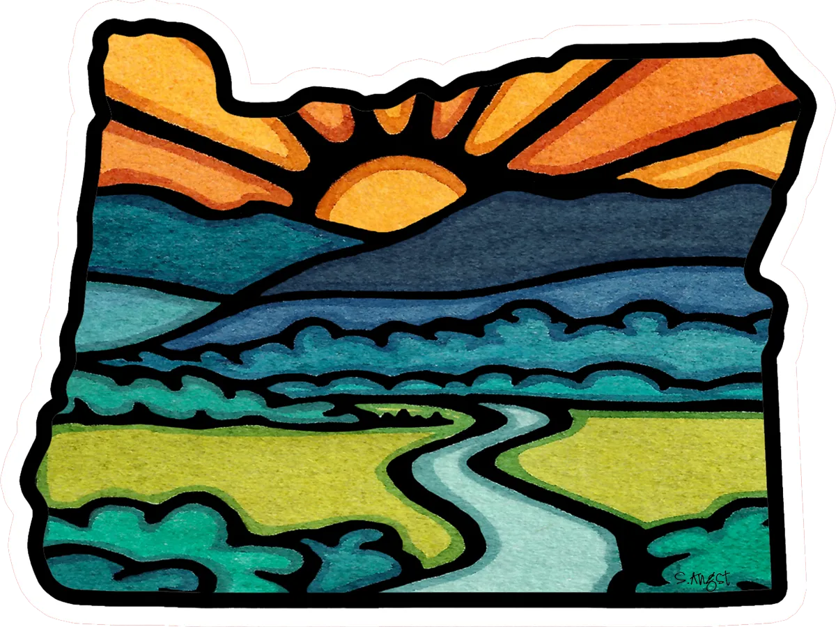 Oregon State Sticker