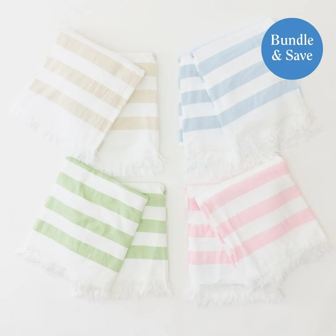 Packable Beach Towel Bundle (8 pieces)