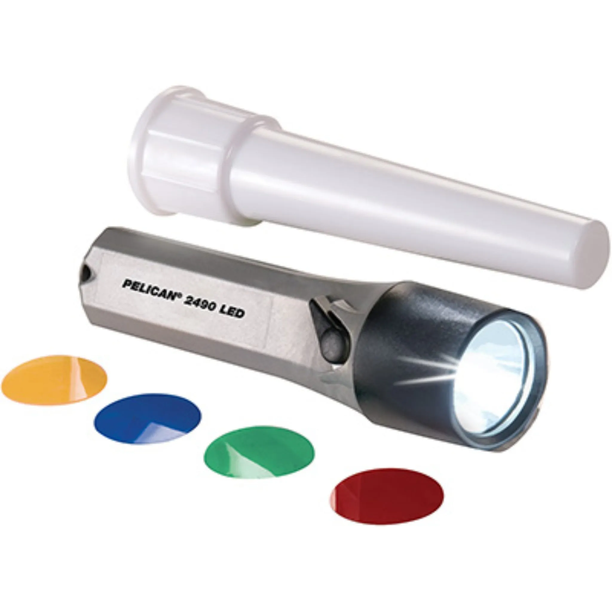 Pelican 2490 024900-0001-180 FOD-Proof Traffic Wand Specialty Light, Gray, 1 Each