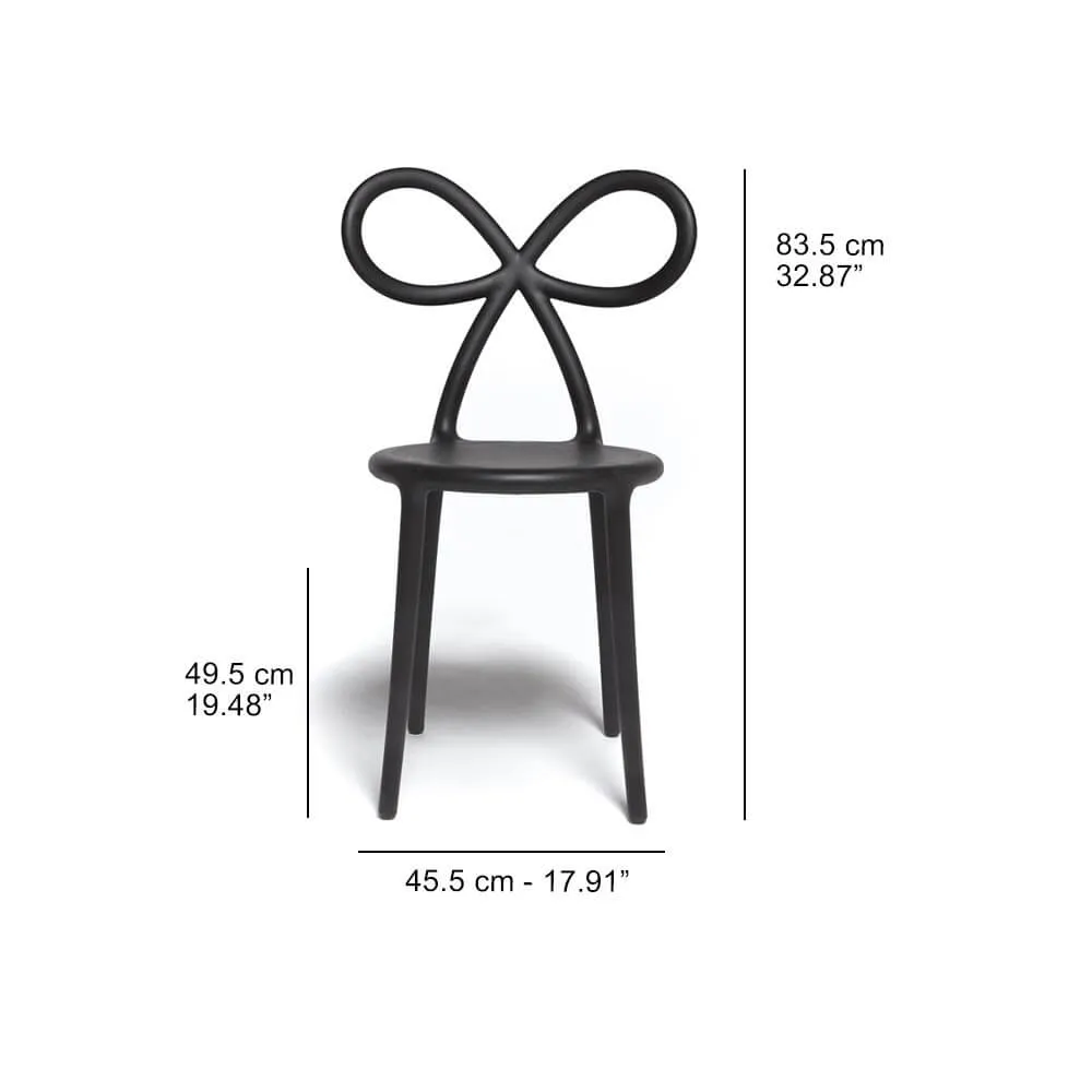 Qeeboo Ribbon Set of 2 Chairs in polyethylene
