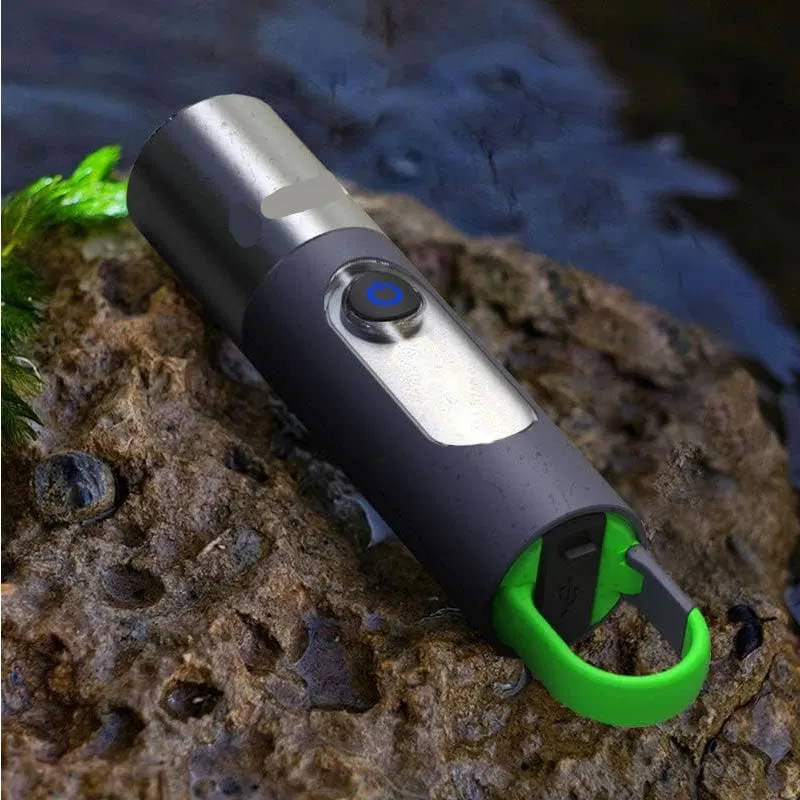 Rechargeable High Lumens Zoomable Led Flashlight With Side Light Fa-2835Tg