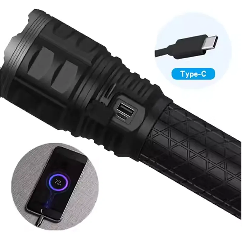 Rechargeable Laser Long-Range Strong Flashlight- Db-224