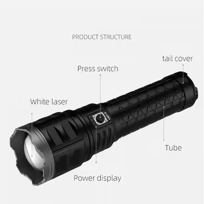 Rechargeable Laser Long-Range Strong Flashlight- Db-224
